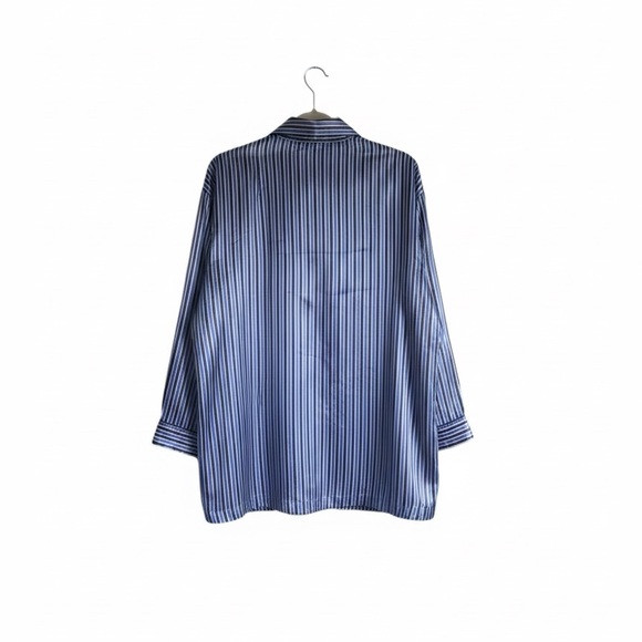 Roundtree & Yorke Stripe Blue and White Mens Pjs - Size Medium - Picture 4 of 13